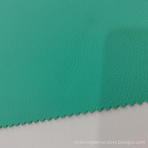 0.6mm Mint-green Clear Lychee Grain PVC Leather